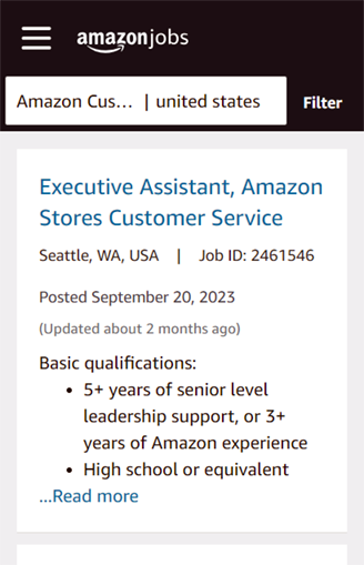 Amazon-career